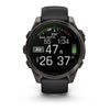 Garmin fēnix® 8 – 47 mm, AMOLED Sapphire, Carbon Gray DLC Titanium with Black/Pebble Gray Silicone Band